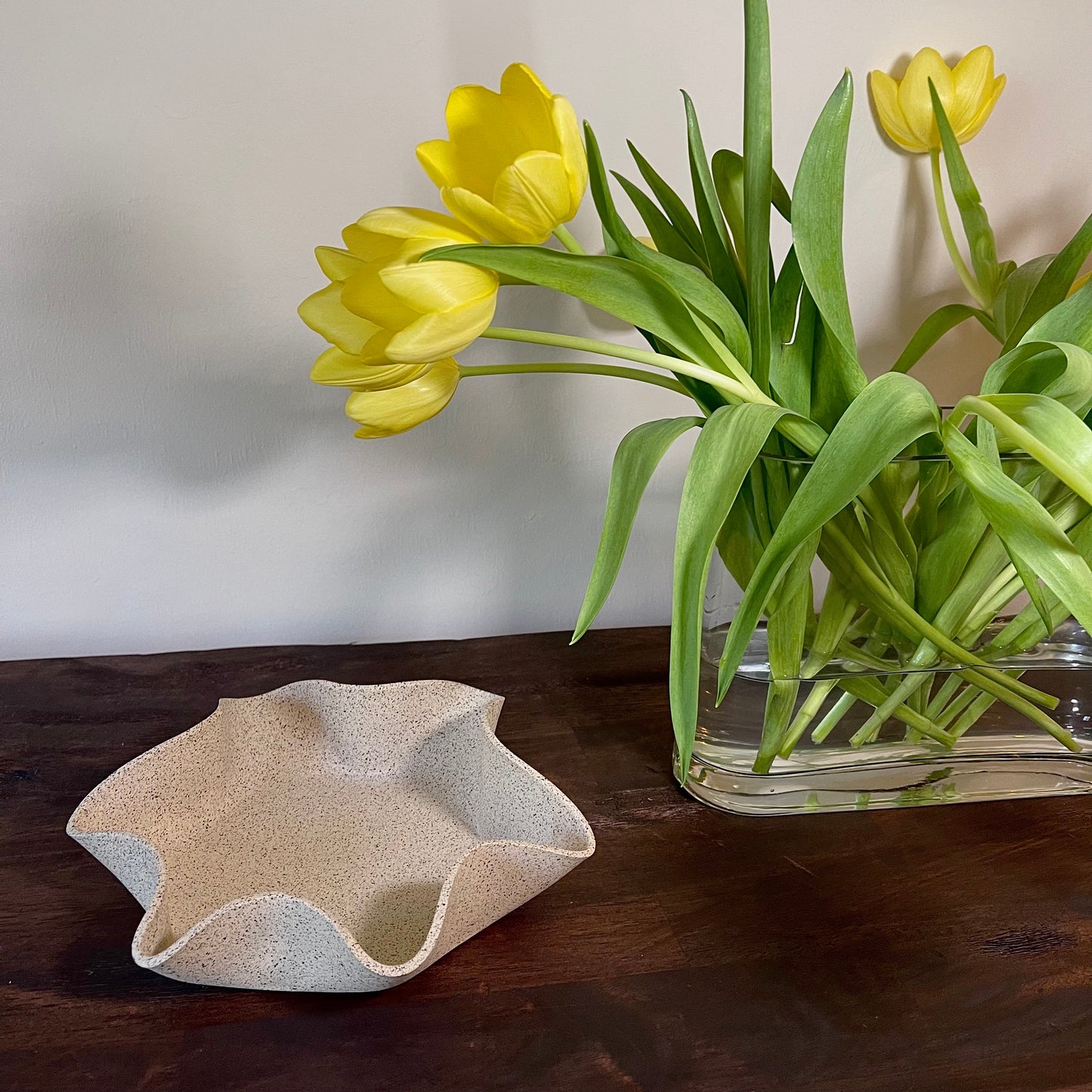 Speckled Wavy Dish