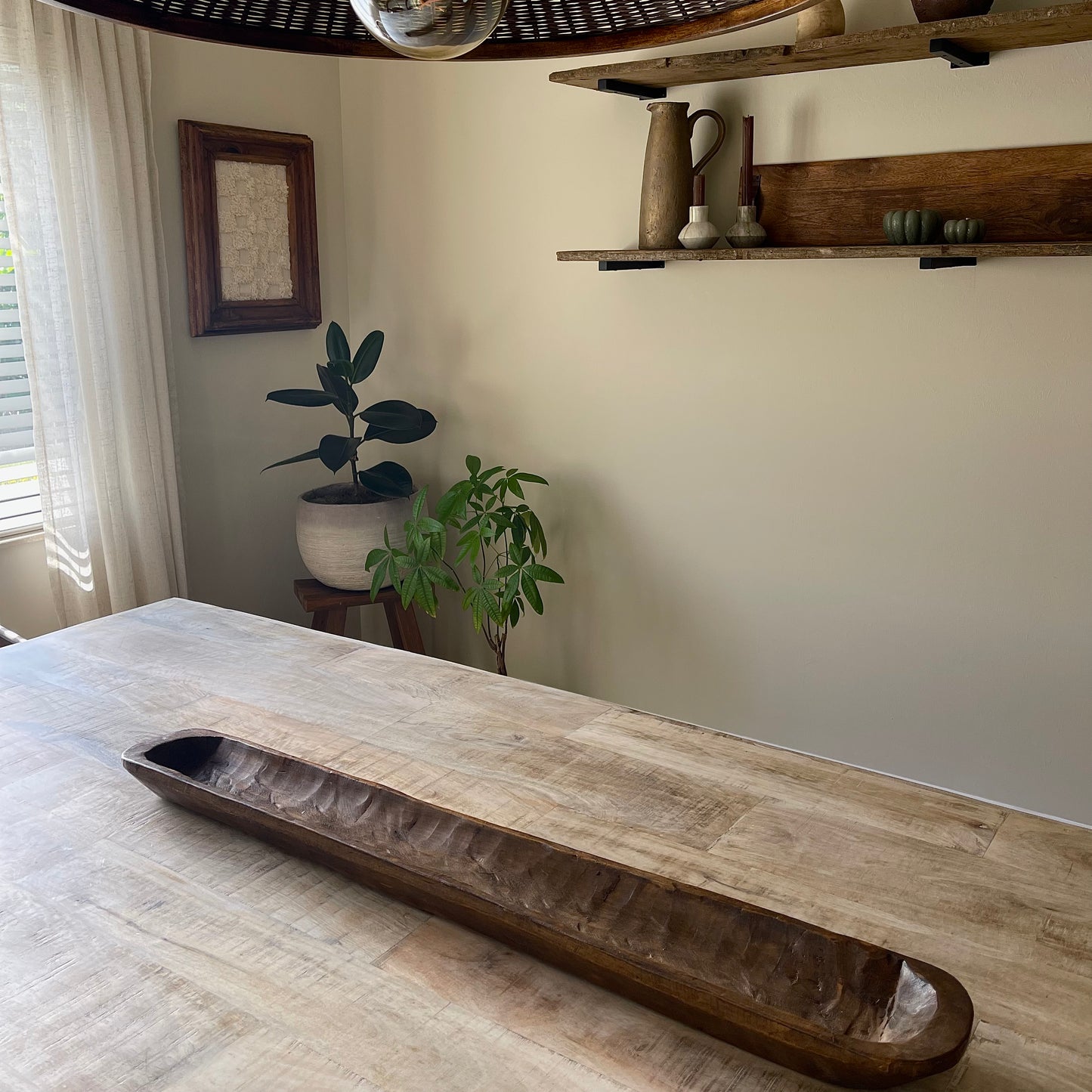 XL Rustic Aged Dough Bowl