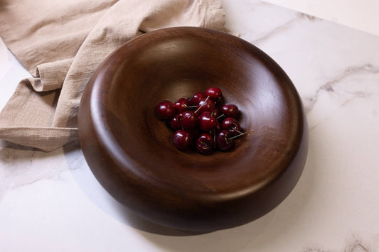 Dark Walnut Serving Bowl