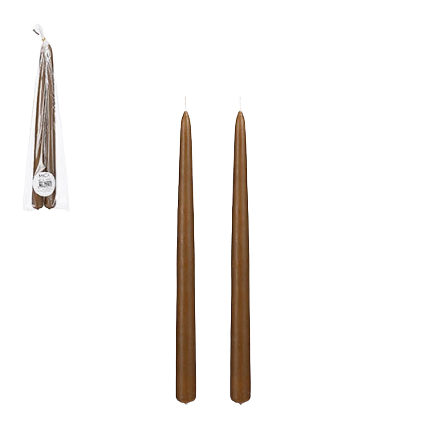 Dark Brown Taper Candles
